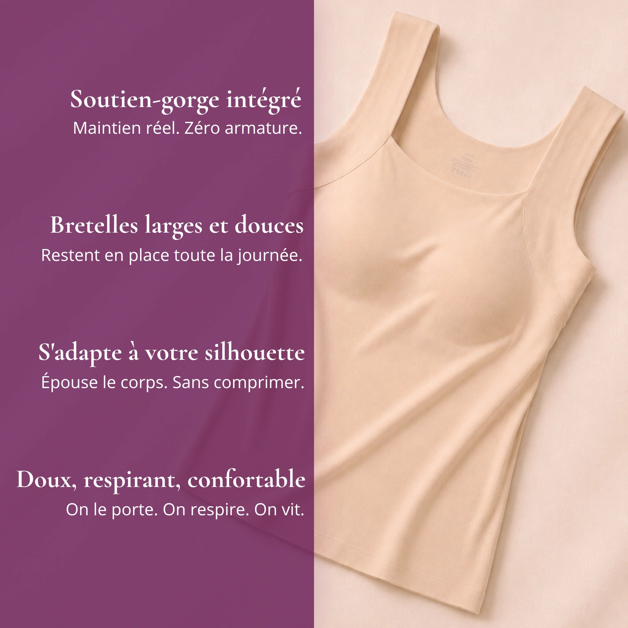 Débardeur Confort  — Soutien-Gorge Intégré
